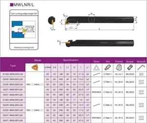 Різець токарний розточний S16Q-MWLNR08 — изображение 2
