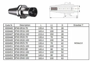 Патрон BT40-ER25-70L цанговий — изображение 2